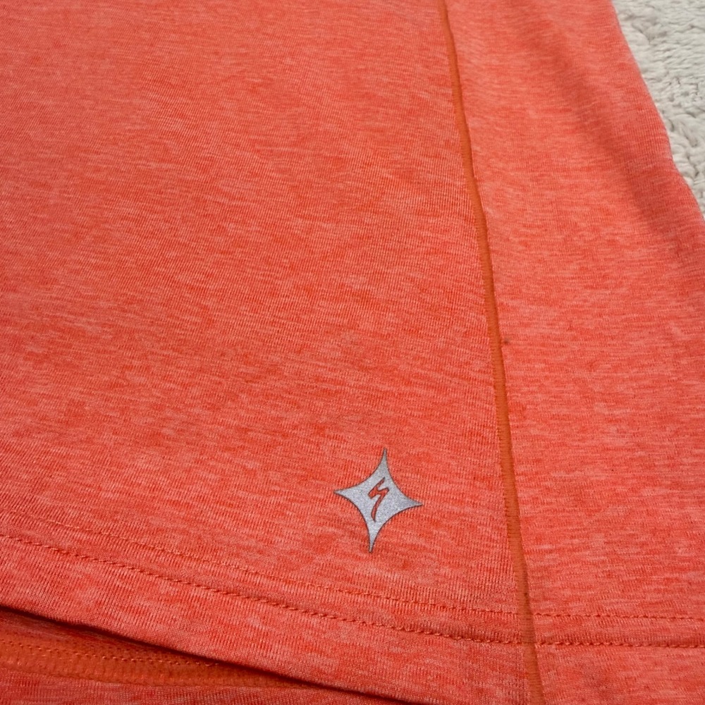 Specialized Shasta Tank Women L Coral Racerback Cycling Rear Zip Pocket Gorpcore - Picture 3 of 10